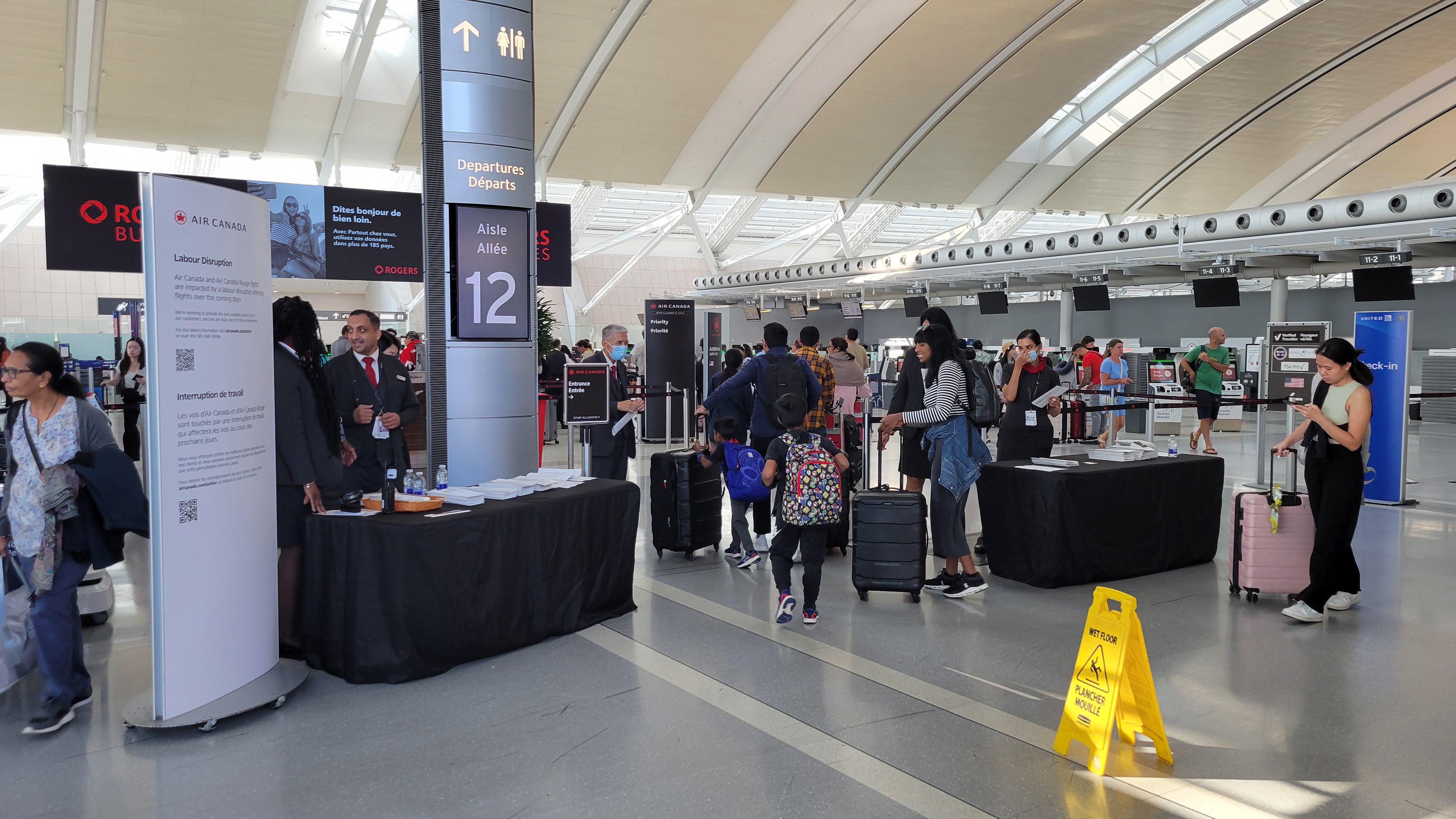 Customer support desk at an interior counter